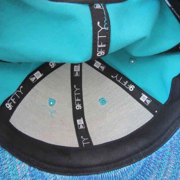 NEW - CHARLOTTE HORNETS NBA Snapback Basketball CAP 9 FIFTY - Picture 7 of 12